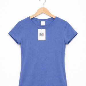 2-PACK Primark Stretch Crew Women’s Blue T-Shirt – Soft Cotton Basic Tee